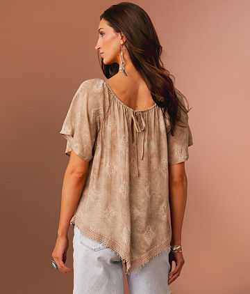Embroidered Hanky Top