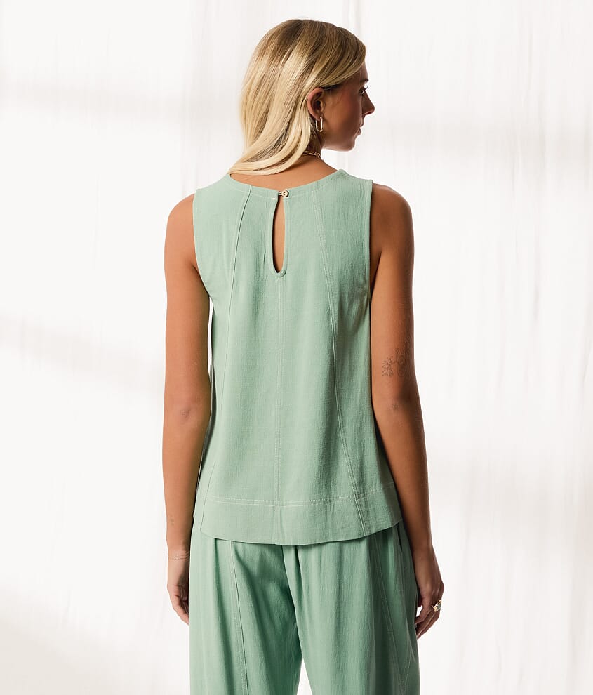 Resort Edit - Pieced Woven Tank Top