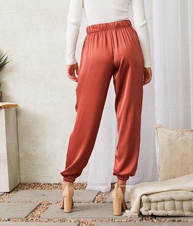 Willow &amp; Root Satin Jogger BACK