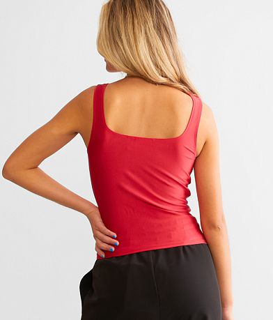 Willow &amp; Root Square Neck Corset Tank Top BACK