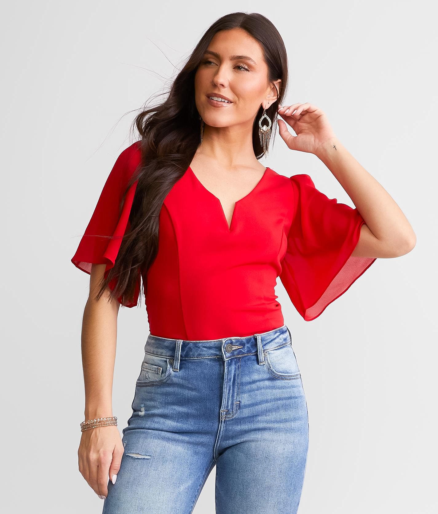トップス the virgins heart button shoulder top heart button off shoulder top | the