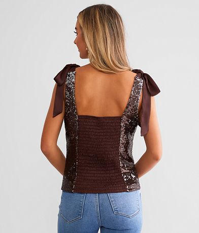 Willow &amp; Root Sequin Tank Top BACK
