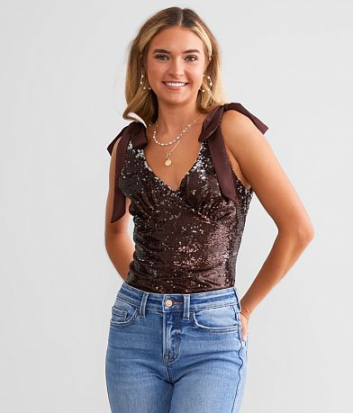 Daytrip Lace Layering Tank Top - Women's Tank Tops in Apple Butter