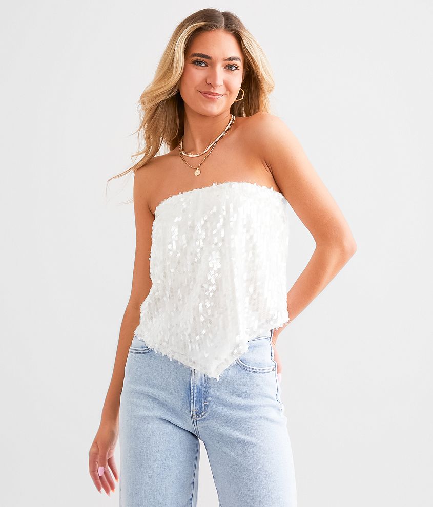 Willow & Root Sequin Hanky Tube Top