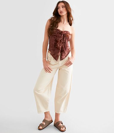 Willow &amp; Root Twisted Velvet Cropped Tube Top MISC_DETAIL_2