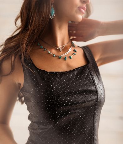 Sterling &amp; Stitch Glitter Star Corset Cropped Tank Top MISC_DETAIL_1