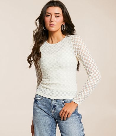 Willow & Root Checkered Mesh Top front view