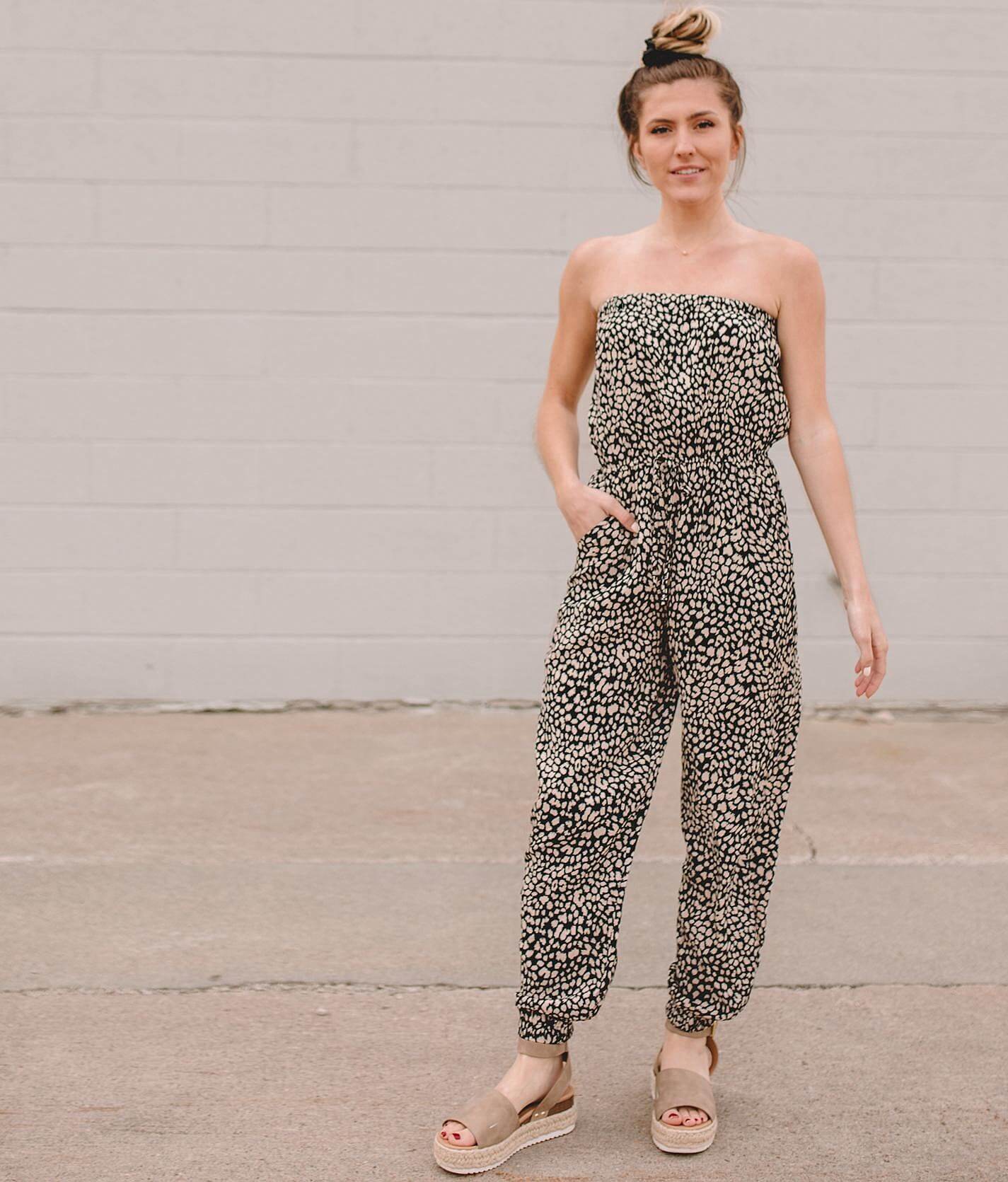 printed rompers and jumpsuits