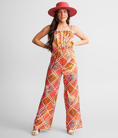 Willow &amp; Root Patchworks Satin Jumpsuit FULL_LEFT_SIDE