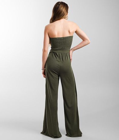 Daytrip Smocked Wide Leg Jumpsuit BACK