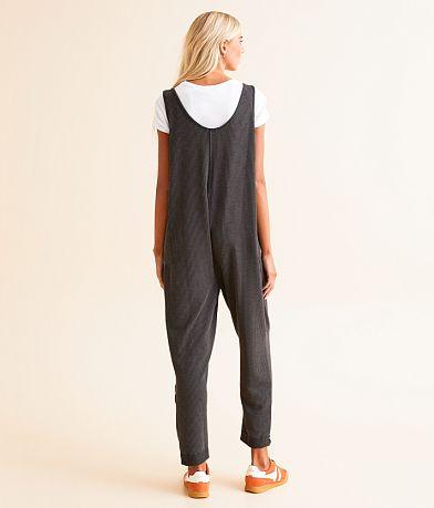 BKE Textured Knit Jumpsuit BACK
