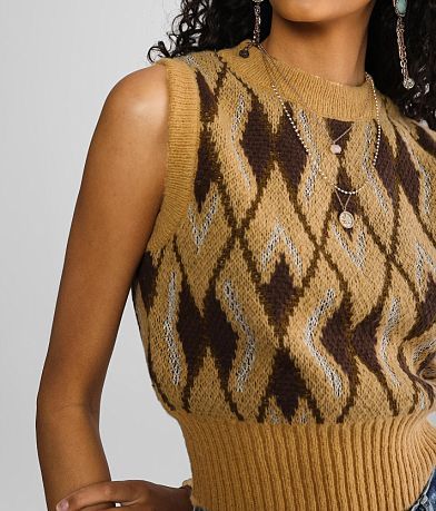 Gilded Intent Printed Sweater Vest MISC_DETAIL_1