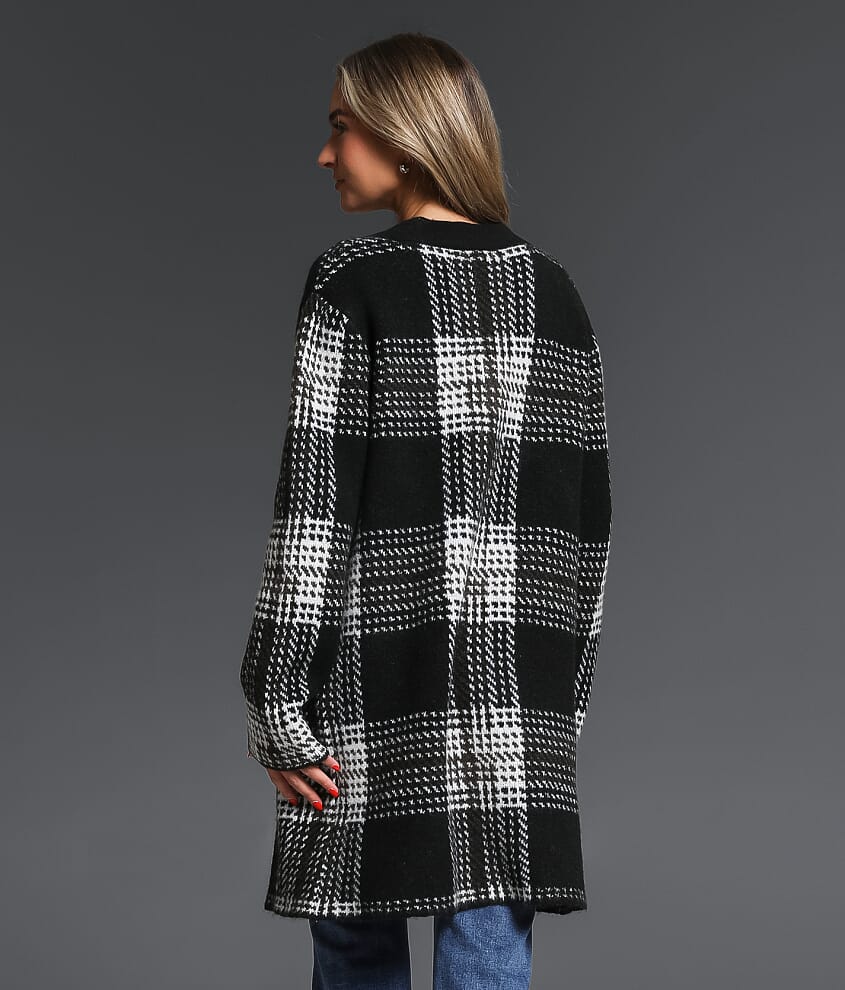 Jacquard Flyaway Cardigan Sweater - thumbnail 3