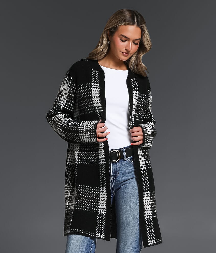 Jacquard Flyaway Cardigan Sweater