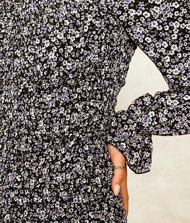 Inspired Hearts Ruched Floral Mini Dress MISC_DETAIL_1
