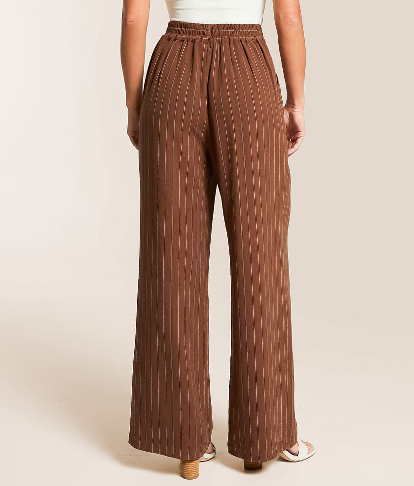 Striped Wide Leg Trouser Pant - thumbnail 4