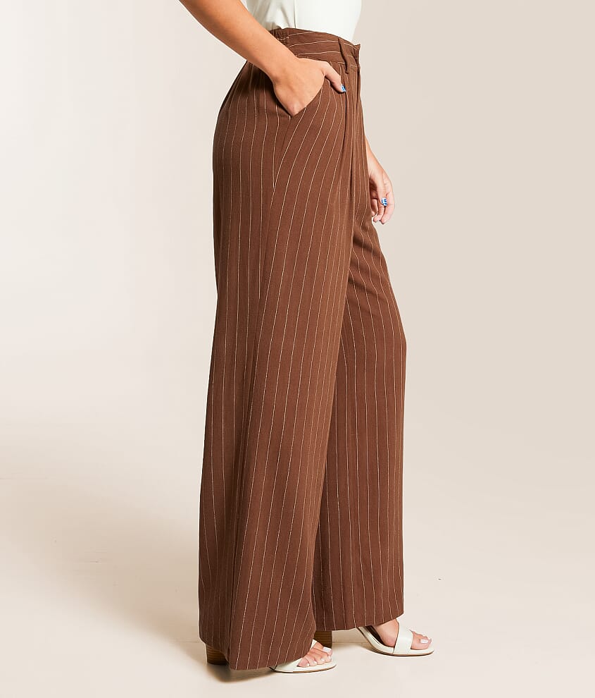 Striped Wide Leg Trouser Pant - thumbnail 3