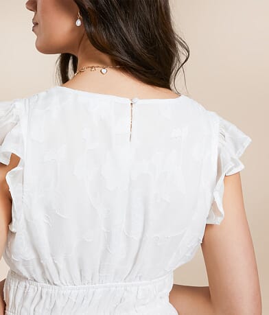 Floral Jacquard Romper thumbnail 5