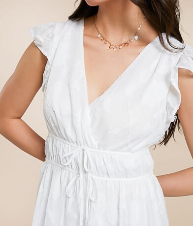Floral Jacquard Romper thumbnail 7