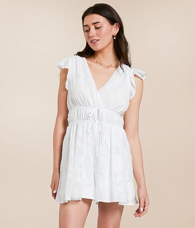 Floral Jacquard Romper thumbnail 3