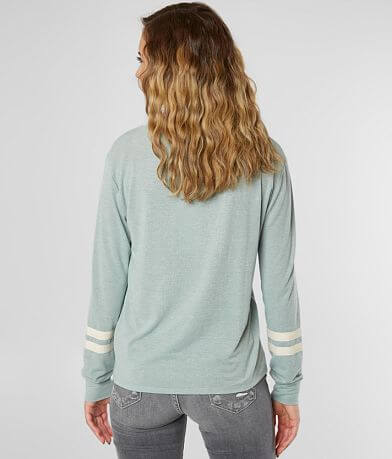 FITZ + EDDI Heathered Lace-Up Top BACK