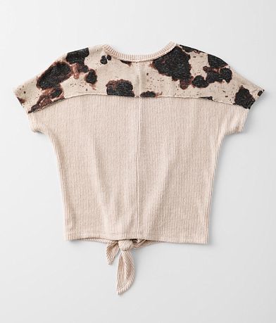 Daytrip Girls - Brushed Knit Pieced Top BACK