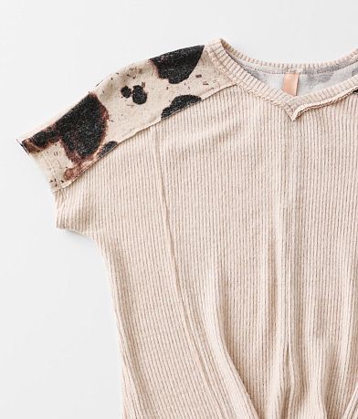Daytrip Girls - Brushed Knit Pieced Top MISC_DETAIL_1