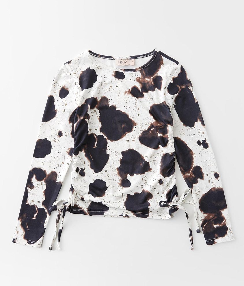 Willow & Root Cow Print Corset Top - Women's Shirts/Blouses in