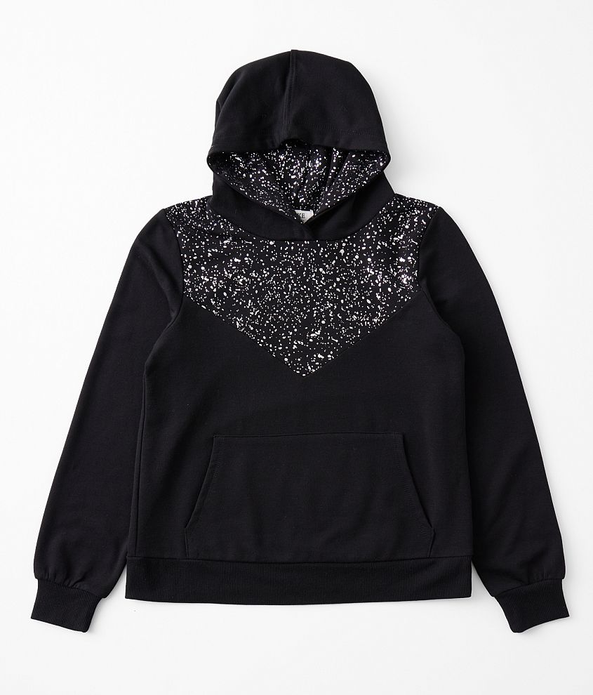 Girls - BKE Foil Splatter Hoodie front view