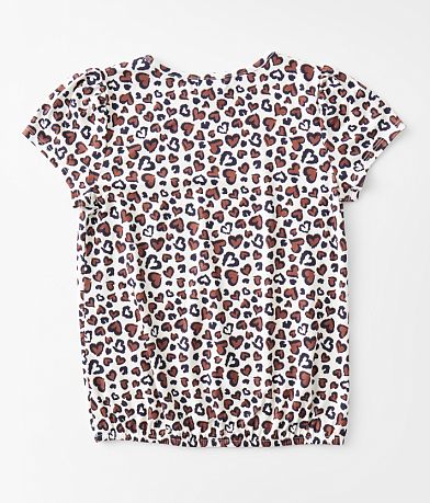 Daytrip Girls - Cheetah Print Heart Top BACK