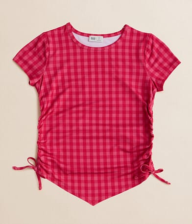 BKE Girls - Gingham Hanky Top front view