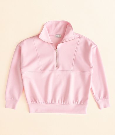 BKE Girls - Butter Scuba Pullover front view