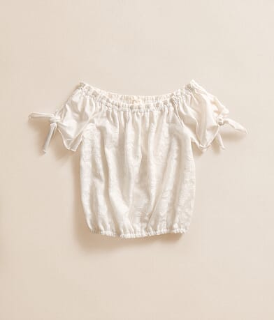 Girls - Lace Overlay Top