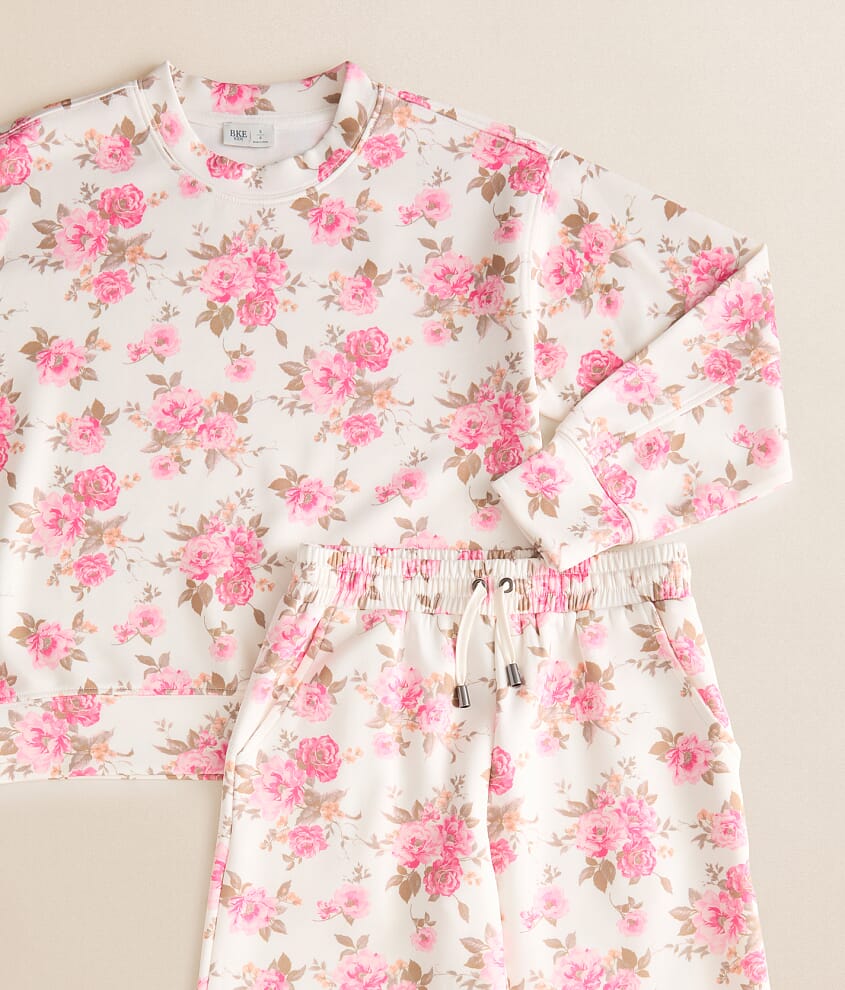 Girls - Floral Pullover