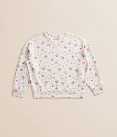 Girls - Floral Pullover