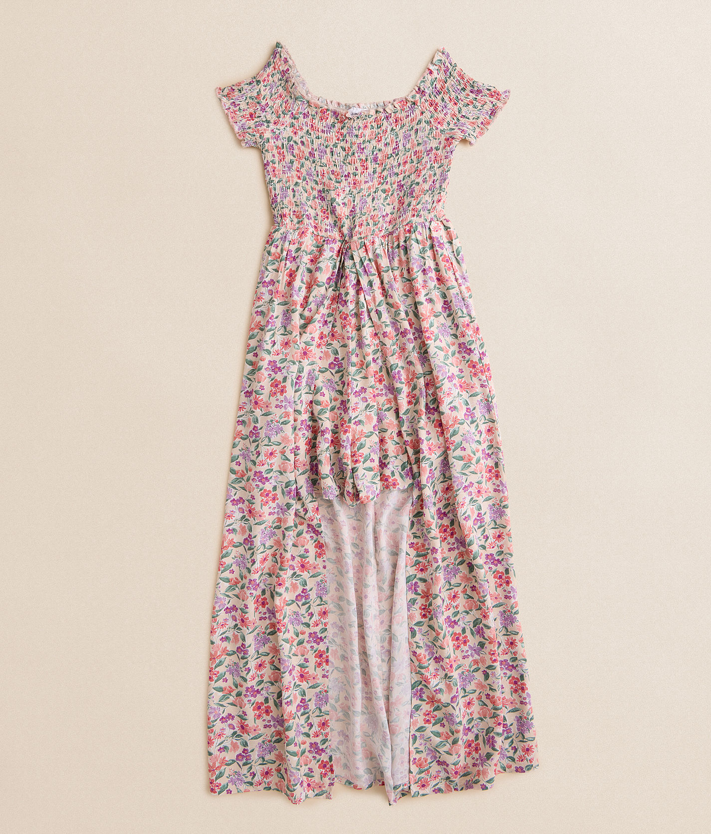 Girls - Willow & Root Floral Maxi Romper - Girl's Rompers Girls - Willow & Root Floral Maxi Romper - Girl's Rompers