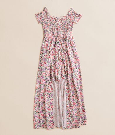 Willow & Root Girls - Floral Maxi Romper front view