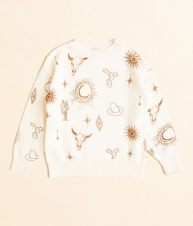 Modish Rebel Girls - Western Icon Sweater front view