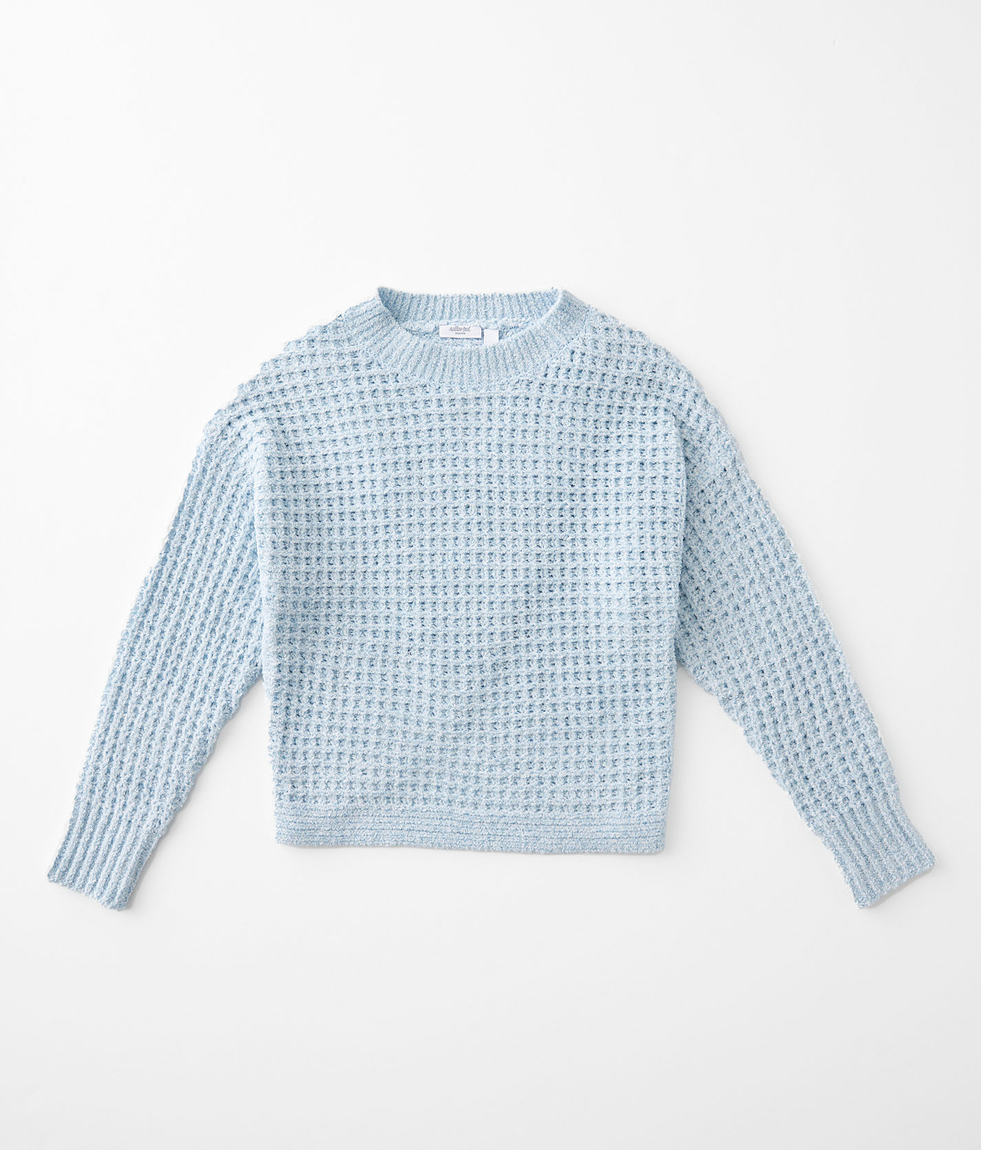 Girls - Willow & Root Chenille Waffle Knit Sweater - Girl's Sweaters in Blue