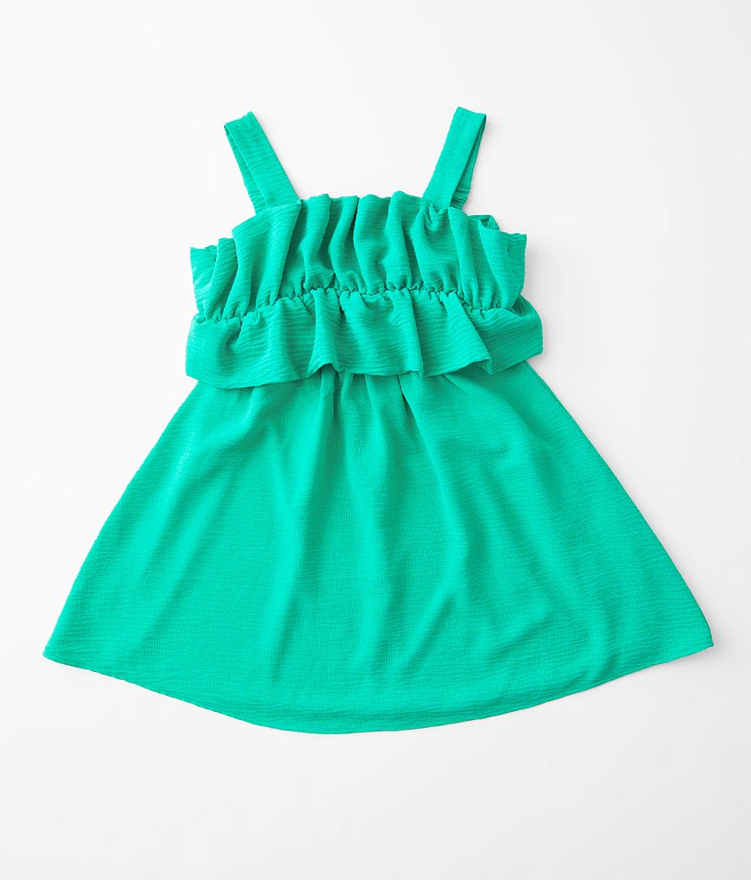 Girls - Allison &#38; Kelly Girls Ruffled Tank Dress front view