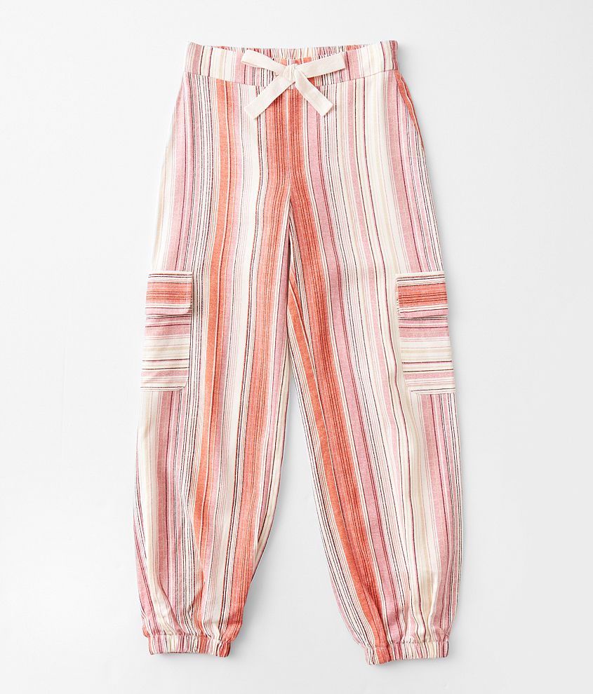 Girls - Willow & Root Striped Cargo Jogger