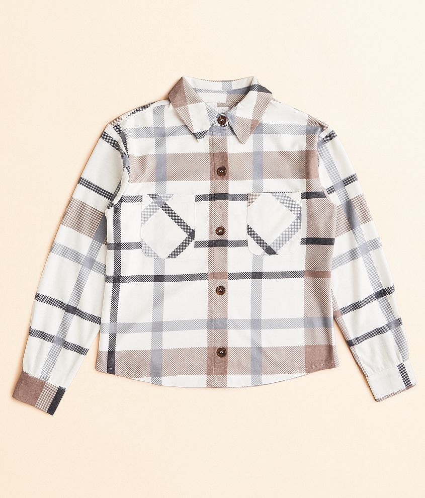 Girls - BKE Plaid Knit Shirt