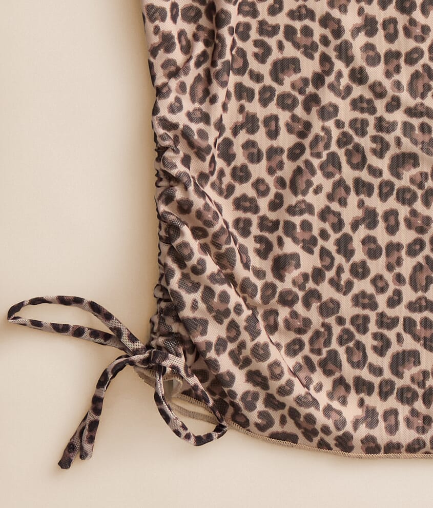 Girls - Cheetah Mesh Top