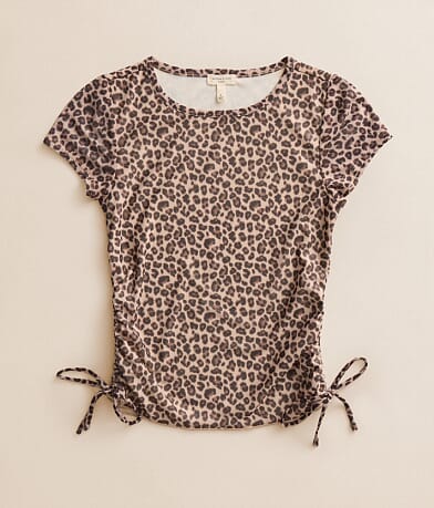 Girls - Cheetah Mesh Top