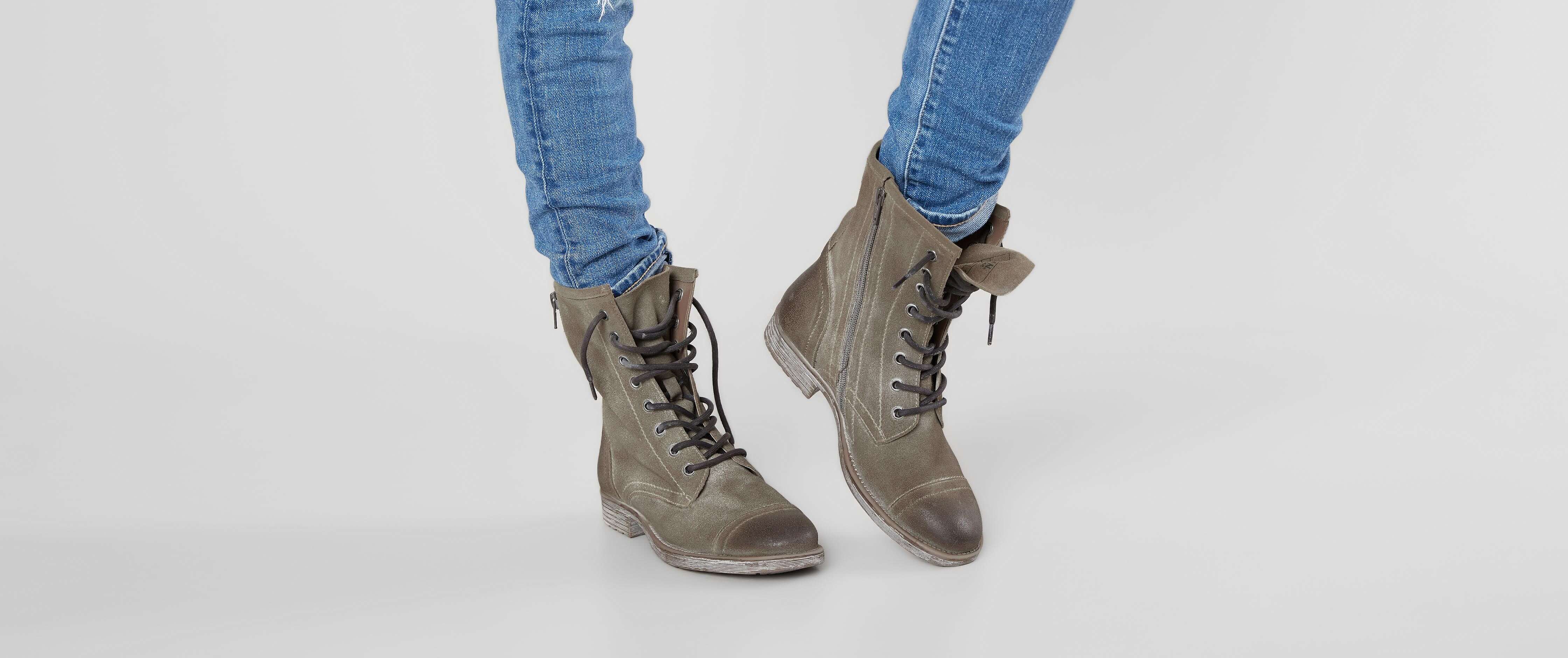 womens suede combat boots