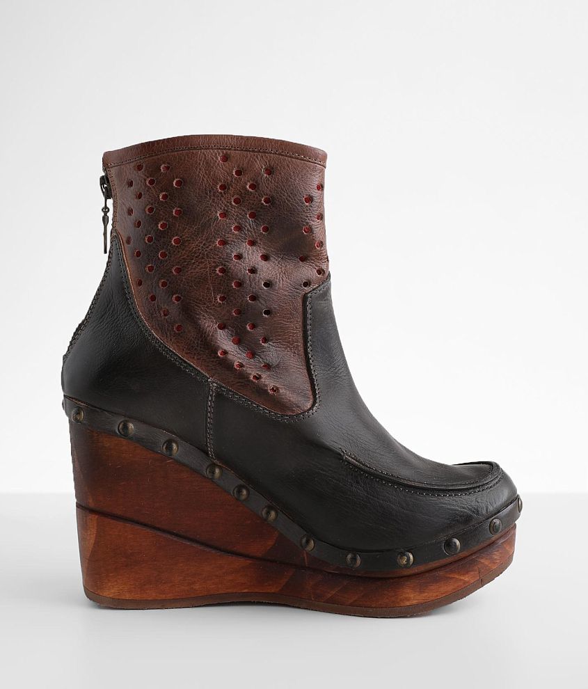 Nadea Leather Wedge Boot