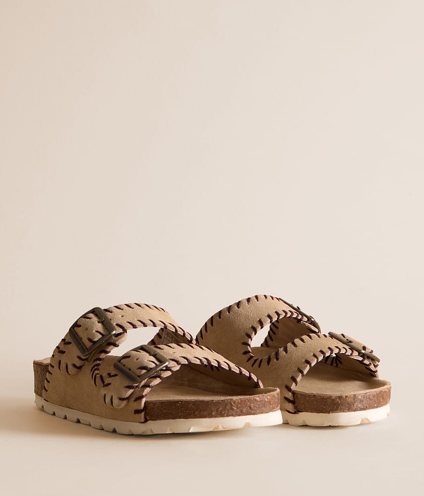 Mode Whipstitch Leather Sandal