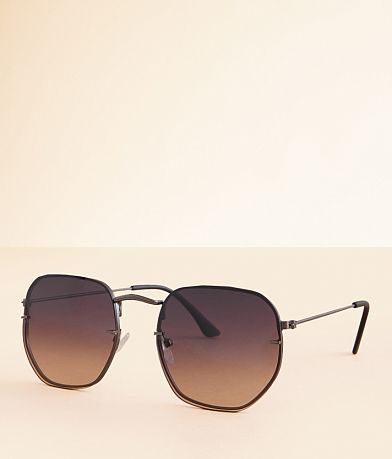 BKE Gradient Round Sunglasses front view