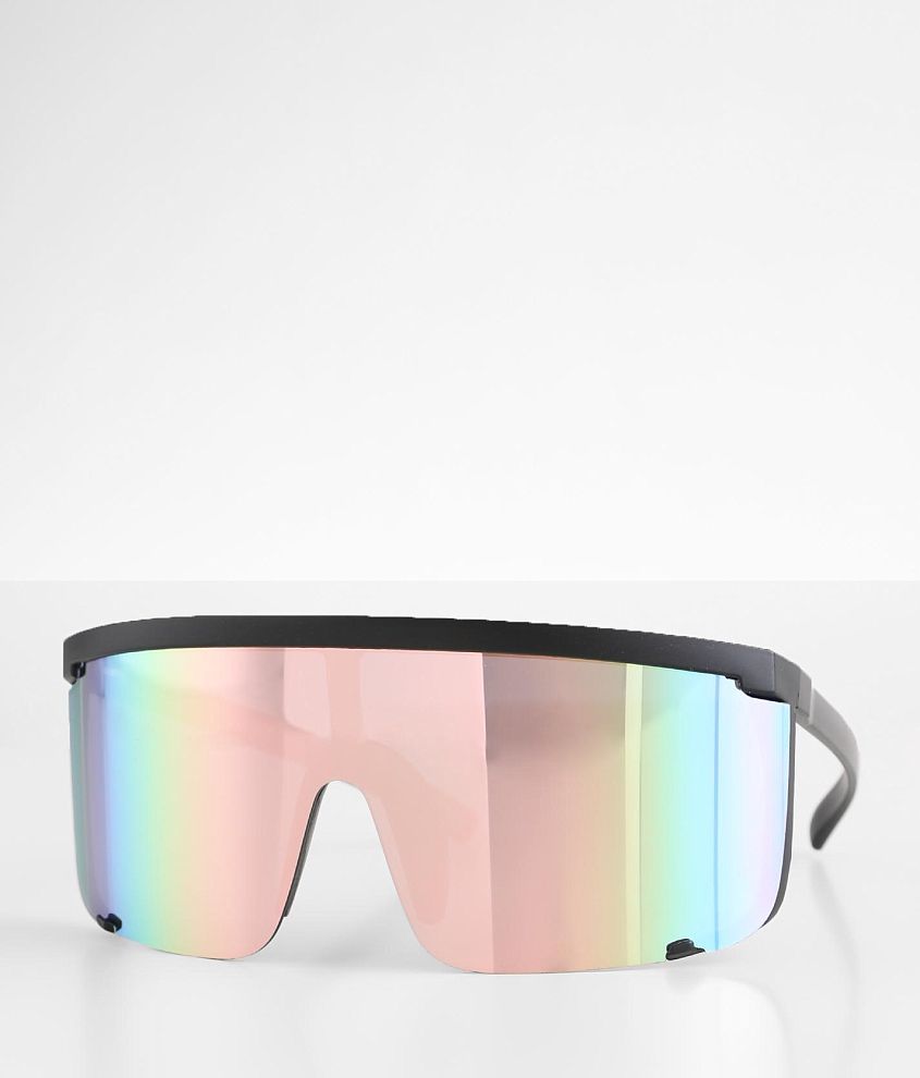 Bke Full Shield Sunglasses - Black , Men's