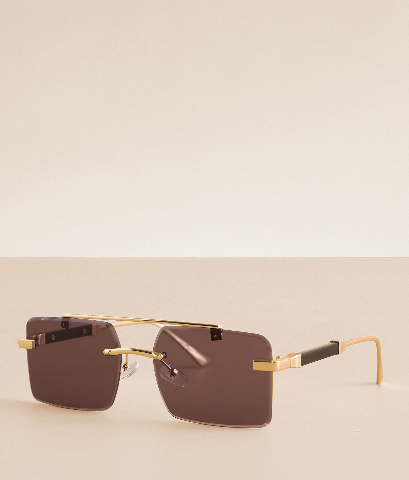 Eyeking Oversized Aviator Sunglasses Amber Grandpa Oversized Aviator Tinted Sunglasses with Light  main image 2